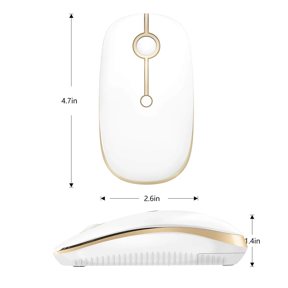 Bluetooth мышь Jelly Comb Беспроводная Бесшумная игровая 4 0 + 2 ГГц 2400 DPI|Мыши| |
