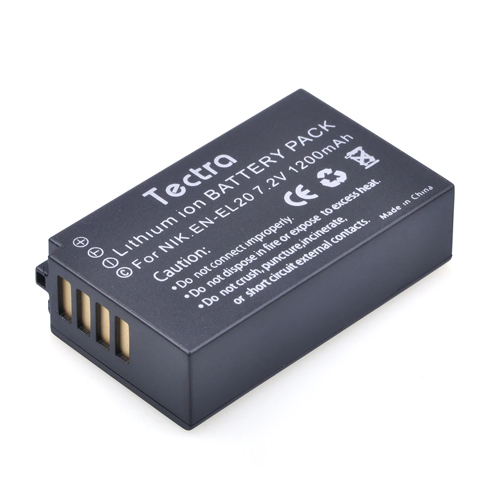 Tectra 3 шт./упак. EN EL20 7 2 V/1200mAh Li Ion Сменный аккумулятор для камеры Nikon 1 J1 J2 J3 S1 Прямая