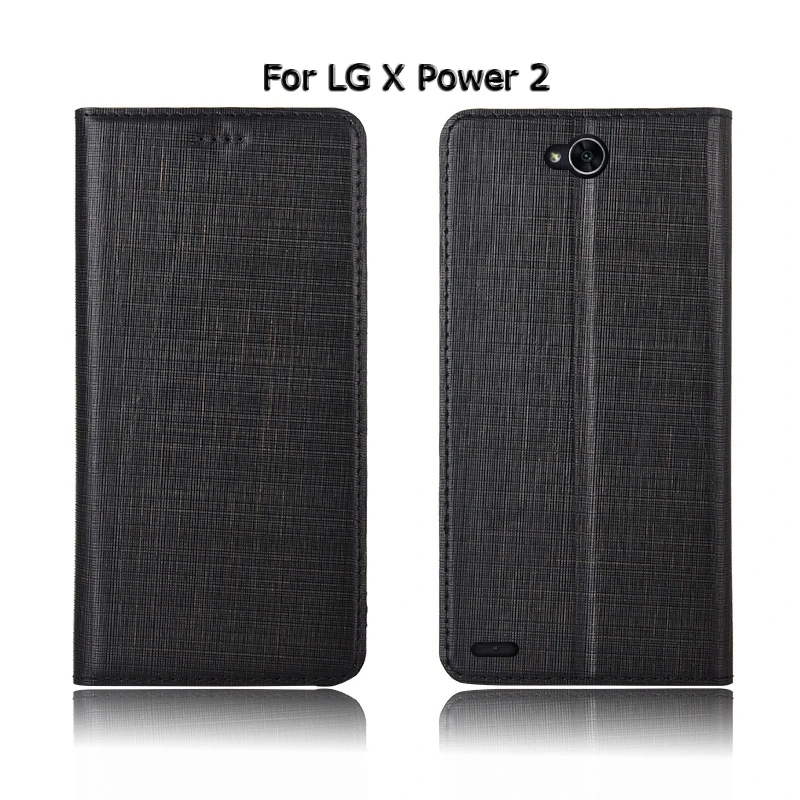 Чехол-книжка ручной работы из натуральной кожи для LG X Power K220DS / 2 M320