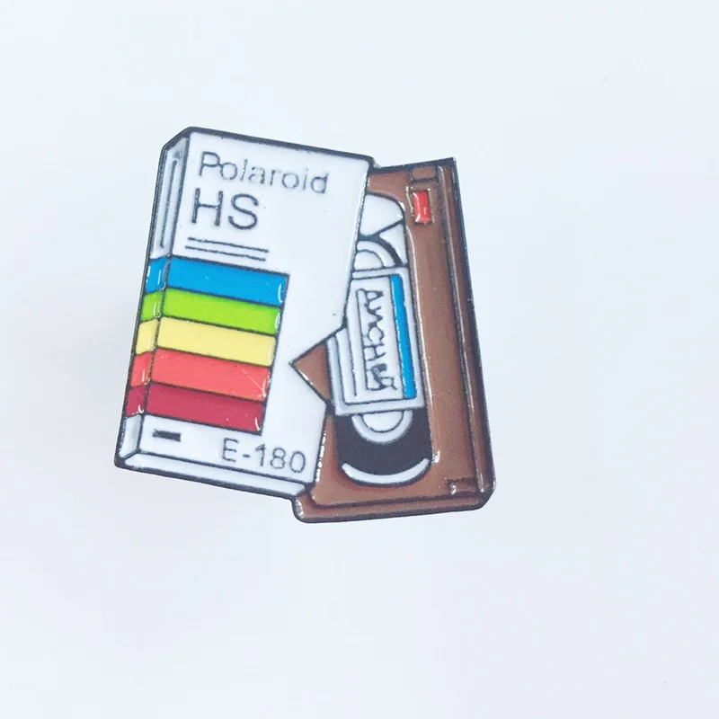 Эмалированная брошь с цветной записью для женщин Polaroid HS детей булавки хиджаба