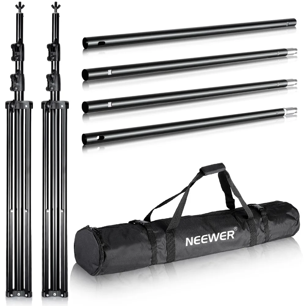 Neewer Pro 10x12 футов/3x3,6 метров сверхмощная регулируемая система поддержки фона для студийной фотосъемки видео стойка с сумкой для переноски