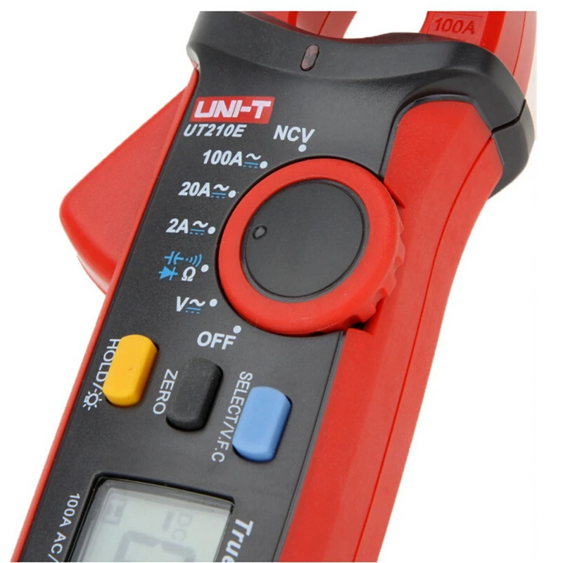 UNI T UT210E TRUE RMS цифровой клещи AC DC мультиметр Авто Диапазон токовые Вольтметр