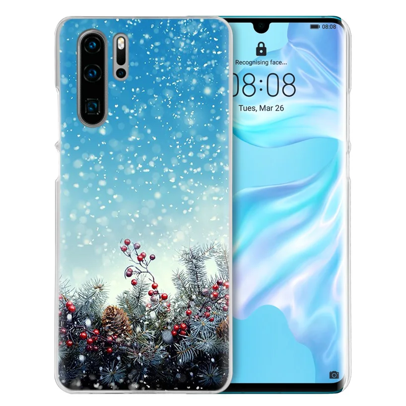 Чехол с рождественскими снежинками для Huawei P20 P30 P40 Lite E P Smart Z Plus 2019 P10 Mate 10 20 Pro