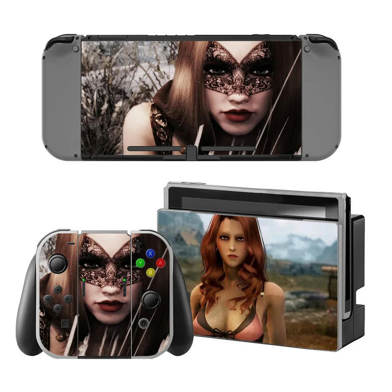 Дорожный переключатель Виниловая наклейка для nintendo Switch консоль и контроллер Набор для кожи - Цвет: 1