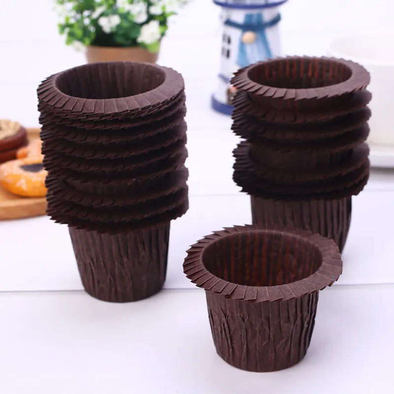 Бумажная коробка для маффина чашки кекса 30 шт./лот обертка выпечки лоток торта