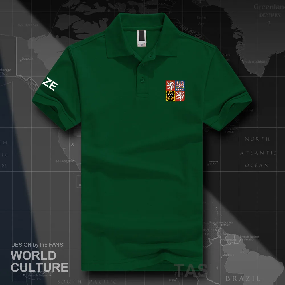 Czech Republic CZE polo shirts men short sleeve white brands printed for country 2018 cotton nation emblem new fashion | Мужская одежда