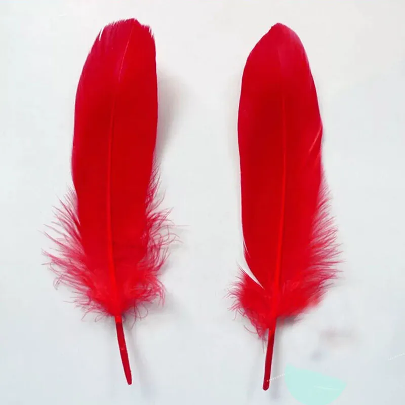 50 шт. натуральный гусиный Feather12 16cm для рукоделия шляпы украшения цветочные