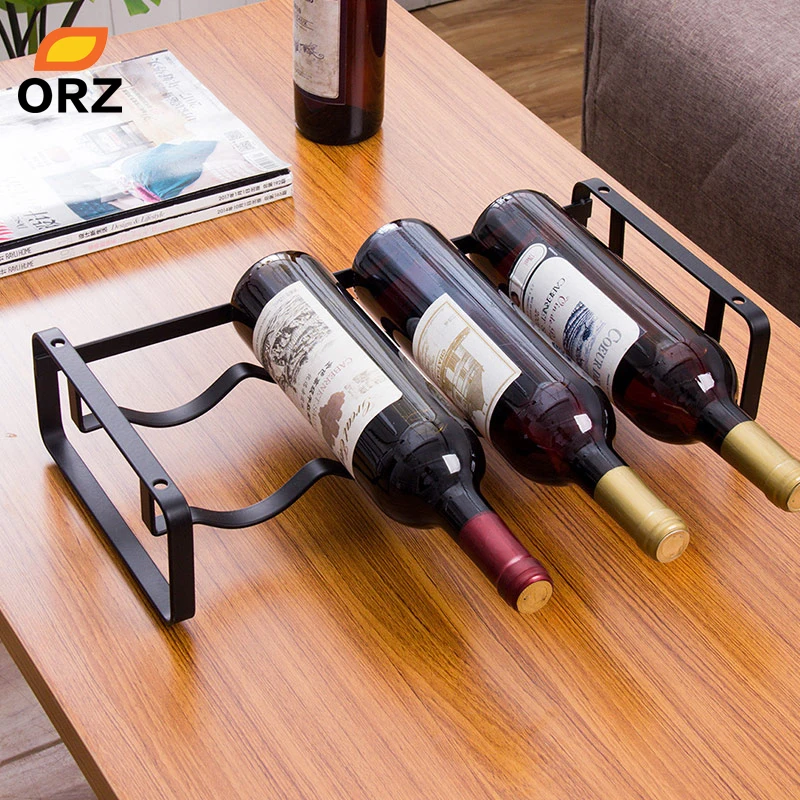 ORZ домашний держатель для вина стеллаж хранения металлические винные аксессуары