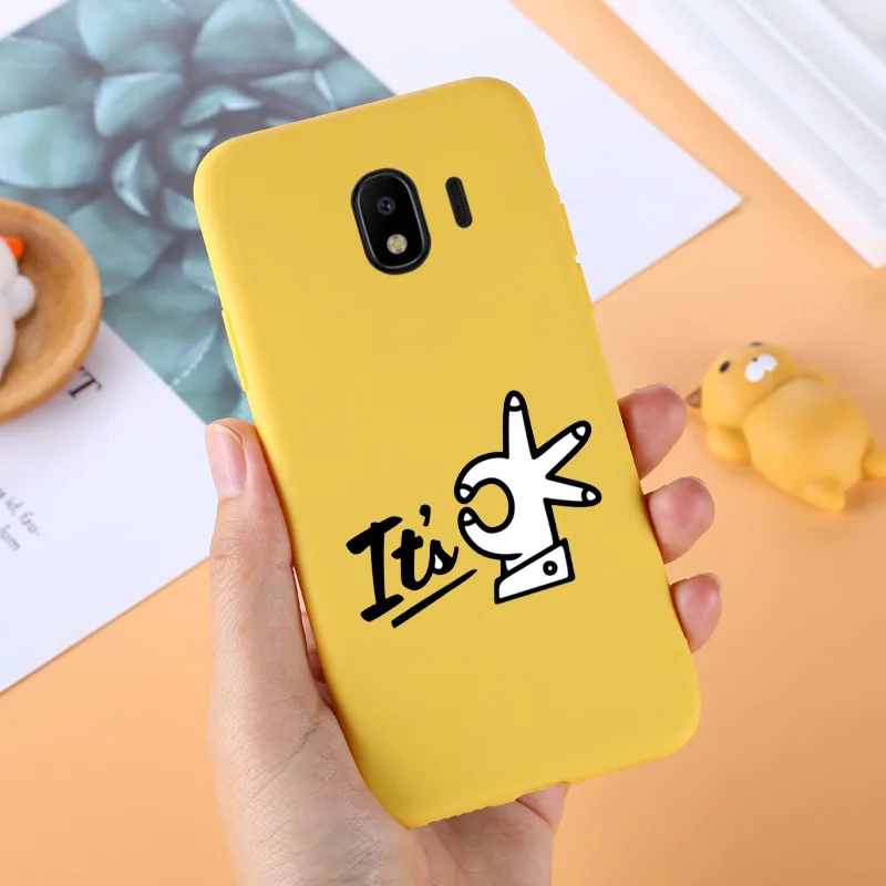 Мягкий силиконовый чехол для Samsung Galaxy J4 2018 чехлы телефонов ультра тонкий мягкий