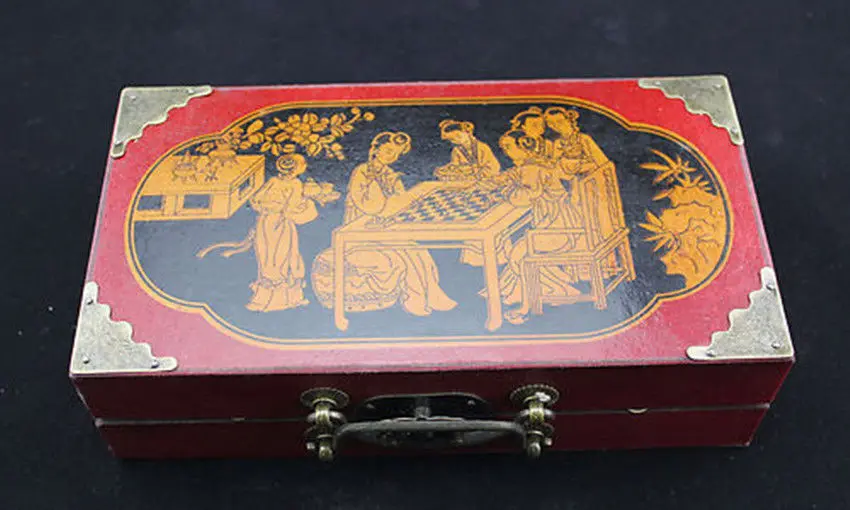 Китайский династии Цинь армейский Стиль 32 шт. Шахматный набор и кожаная