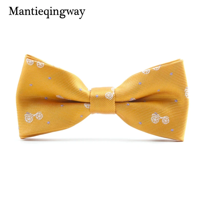 Mantieqingway/Детский галстук бабочка из полиэстера с принтом мультфильма для