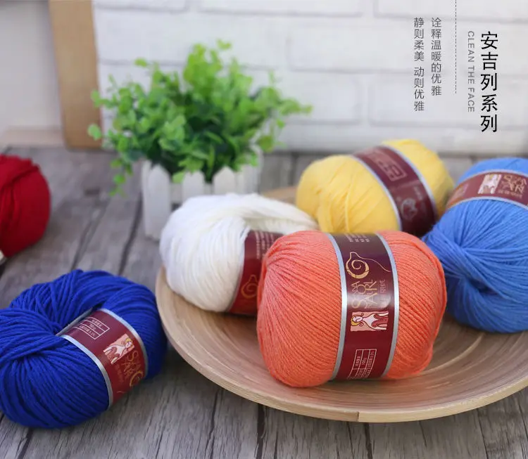 Овечья шерсть натуральный кашемир пряжа Toyobo для ручного вязания толстая нить