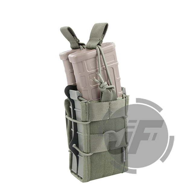 Emerson двойная винтовка модульная 5,56 M4 M16 AR15 SR52 P-MAGS M1A1 G3 подсумок Emersongear MOLLE большой емкости Mag Перевозчик - Цвет: FG