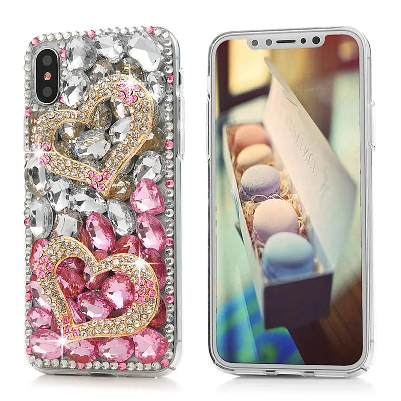 YOKIRIN Стразы чехол для iPhone X ручной работы роскошный 3D Русалка Блеск Кристалл Алмаз