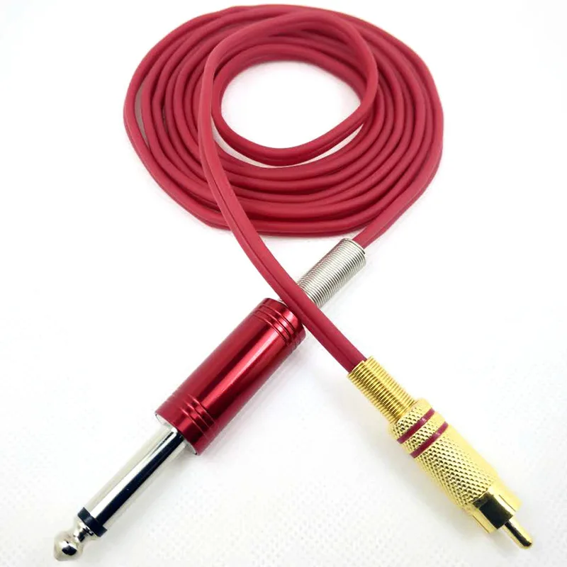 2 шт./лот RCA кусачки для татуировок черный красный резиновый силиконовый зажим