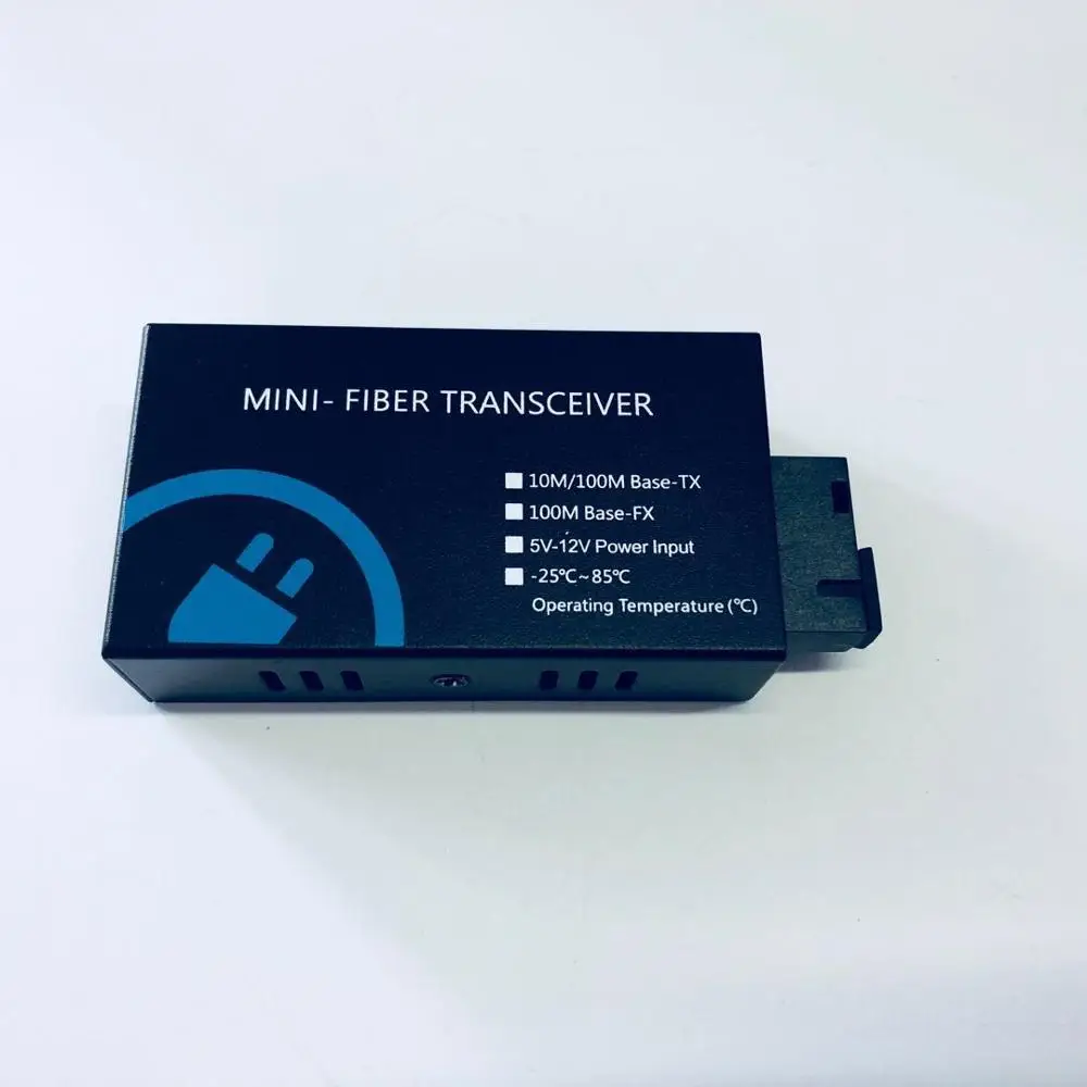 Мини-10/100 м Быстрый Ethernet-коммутатор конвертер 20 км Ethernet волоконно-оптический медиа конвертер одиночный режим 2* RJ45 и 1* SC волокно Порты и разъёмы - Цвет: A Side 1310nm