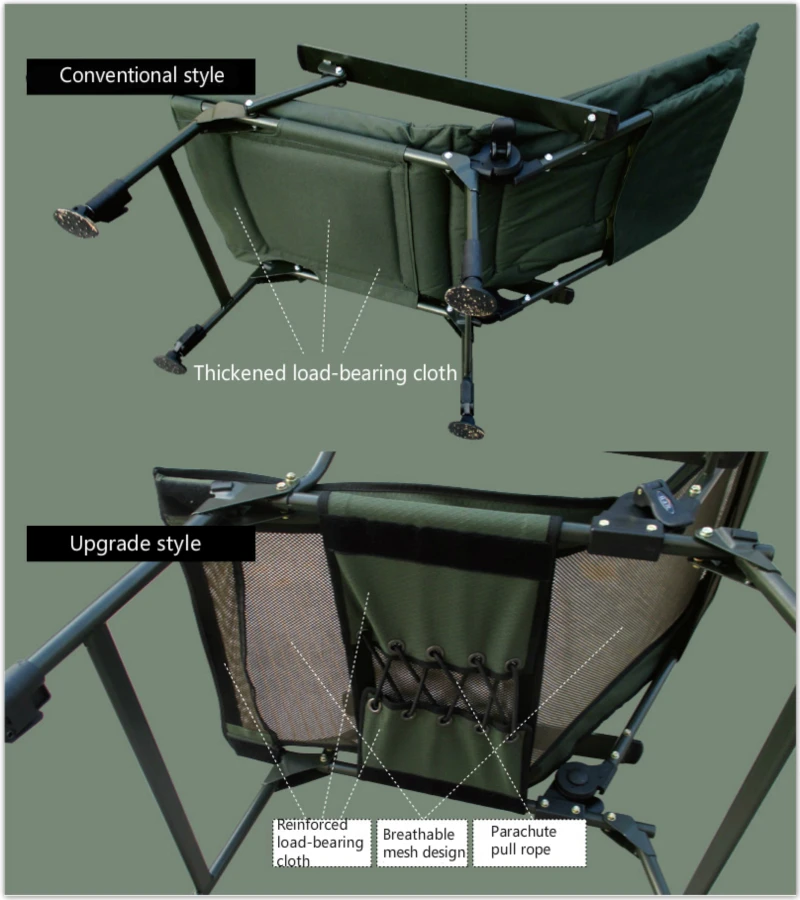 

Outdoor Folding Rest Lounge Chair Lifted Leisure Office Nap Chair with Footrest Portable Fishing Chair Beach Seat Outdoor Stool