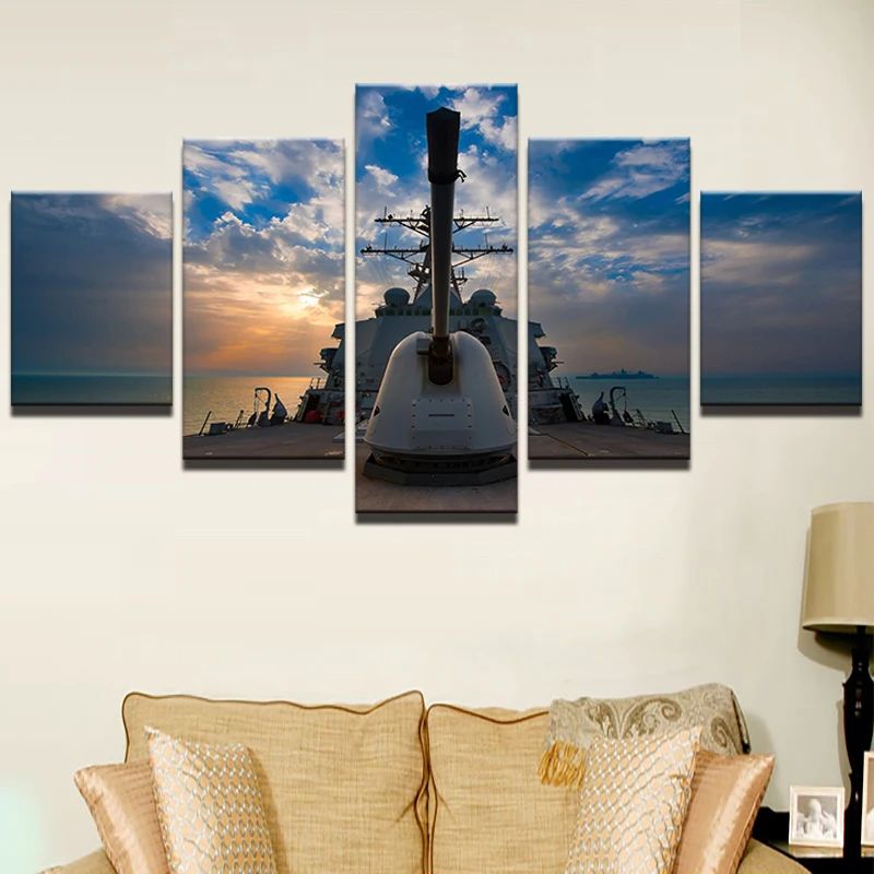 HD Художественная печать на холсте Абстрактная живопись Декор стены гостиной 5