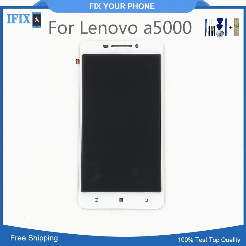 Для Lenovo a5000 ЖК дисплей с кодирующий преобразователь сенсорного экрана в сборе