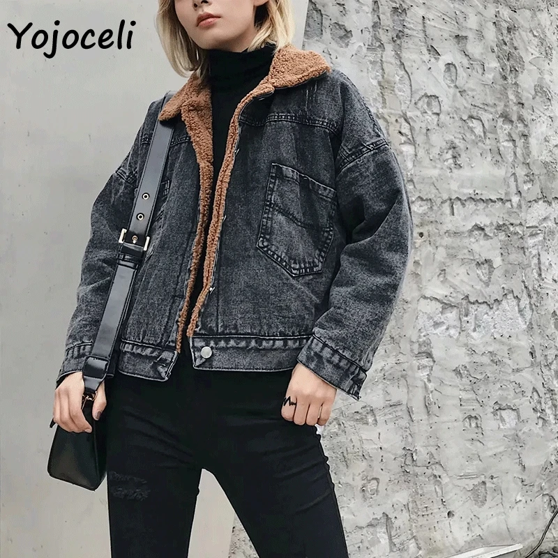 Yojocel 2018 модный Леопардовый джинсовая куртка Верхняя одежда Прохладный уличной