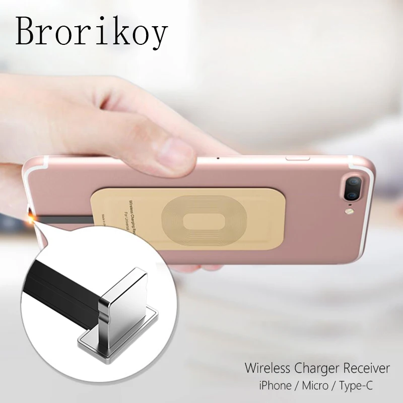 Беспроводное зарядное устройство приемник обновление TI Чип 5В/1А для iPhone USB Micro Type-C