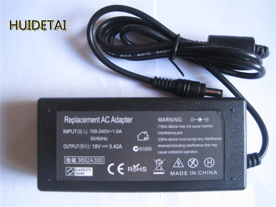

19V 3.42A 65w Universal AC Adapter Battery Charger for Toshiba Satellite L40-15B Pro L650 L500-19x Laptop Free Shipping
