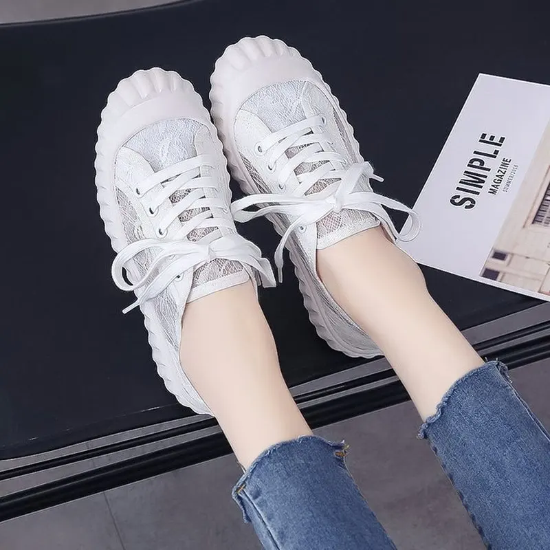 TOSJC/сезон весна-лето кружевные дышащие кроссовки женская обувь цвет желтый