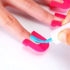 26 шт.компл., 10 размеров, розовый пластиковый клей, устойчивый к проливам защитное покрытие для маникюра, для покрытия пальцев, лака для ногтей