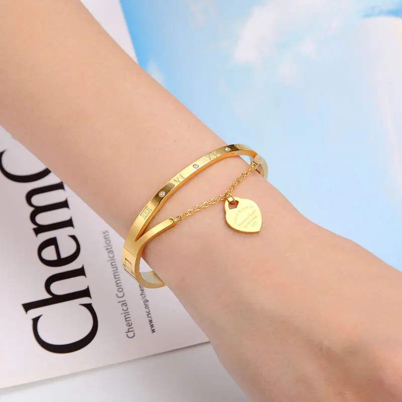 Красивая резьба любовь навсегда сердце образный браслет высшего качества