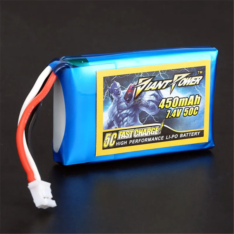 Горячая Распродажа гигантская мощность 2S 7 4 V 450mAh 50C Lipo батарея для E-flite Blade 130X RC