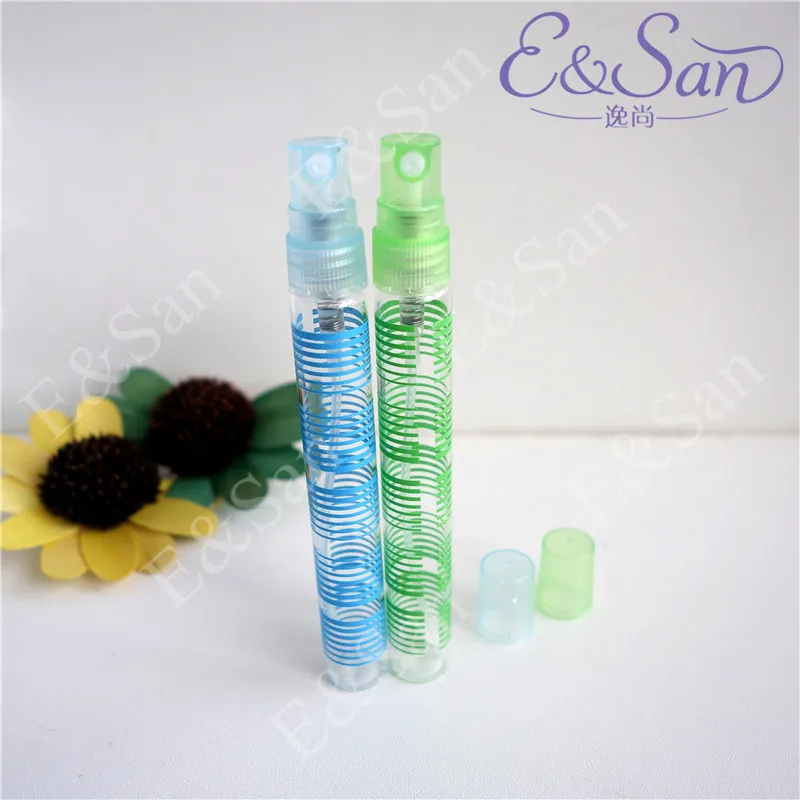 

LG01YQ -10ml circle pattern cylinder tube spray perfume glass bottle 102pcs/lot
