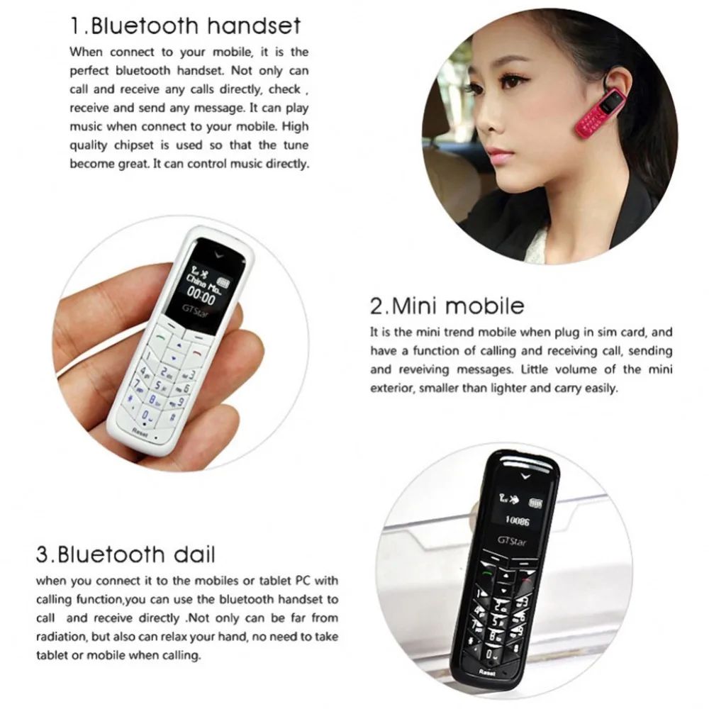 BM50 Bluetooth наушники карманный телефон зарядка мини гарнитура Dialer стерео Поддержка
