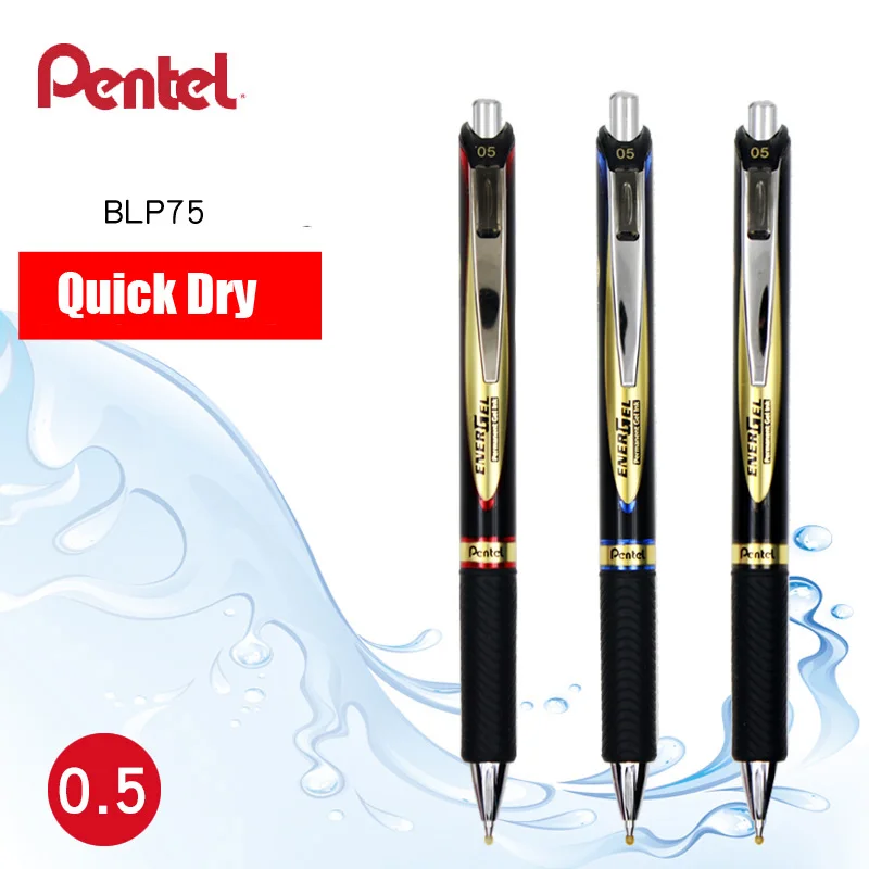 Pentel BLP75 ультра-Гладкий пресс нейтральная ручка быстросохнущая тестовая 0 5 мм для