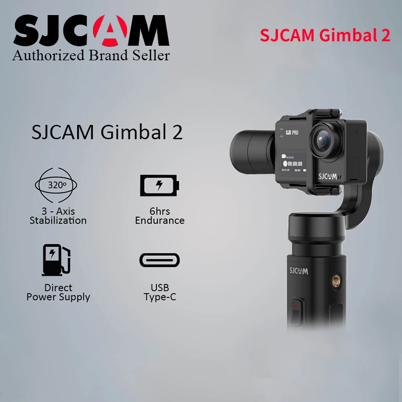 Ручной Стабилизатор SJCAM SJ8 Pro Plus SJ GIMBAL 2 3 осевой стабилизатор для экшн камеры SJ7 Star