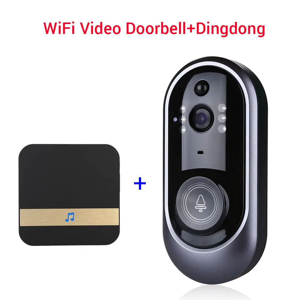 Умный беспроводной дверной звонок с Wi-Fi визуальная безопасность домофон +