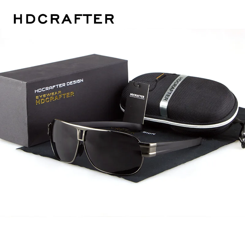 Солнцезащитные очки HDCRAFTER Мужские поляризационные Uv400 брендовые дизайнерские