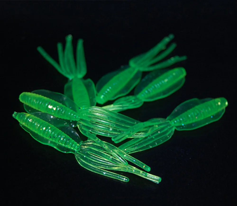 

50PCS Soft squid Capuchin maggots Fishing Lure Grub worm Silicone Bait 5cm/2g Free shipping