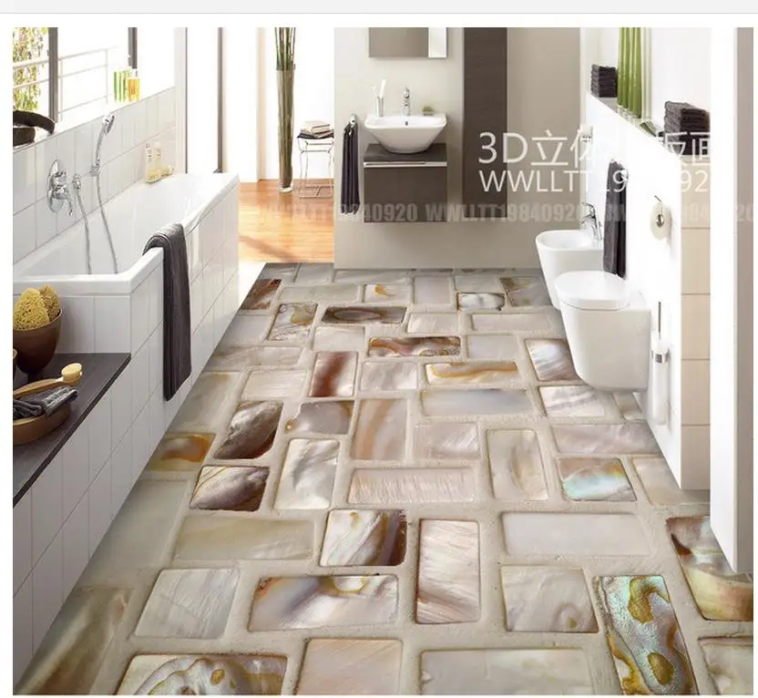 Домашний декор водонепроницаемые настенные фрески красочная раковина мозаика