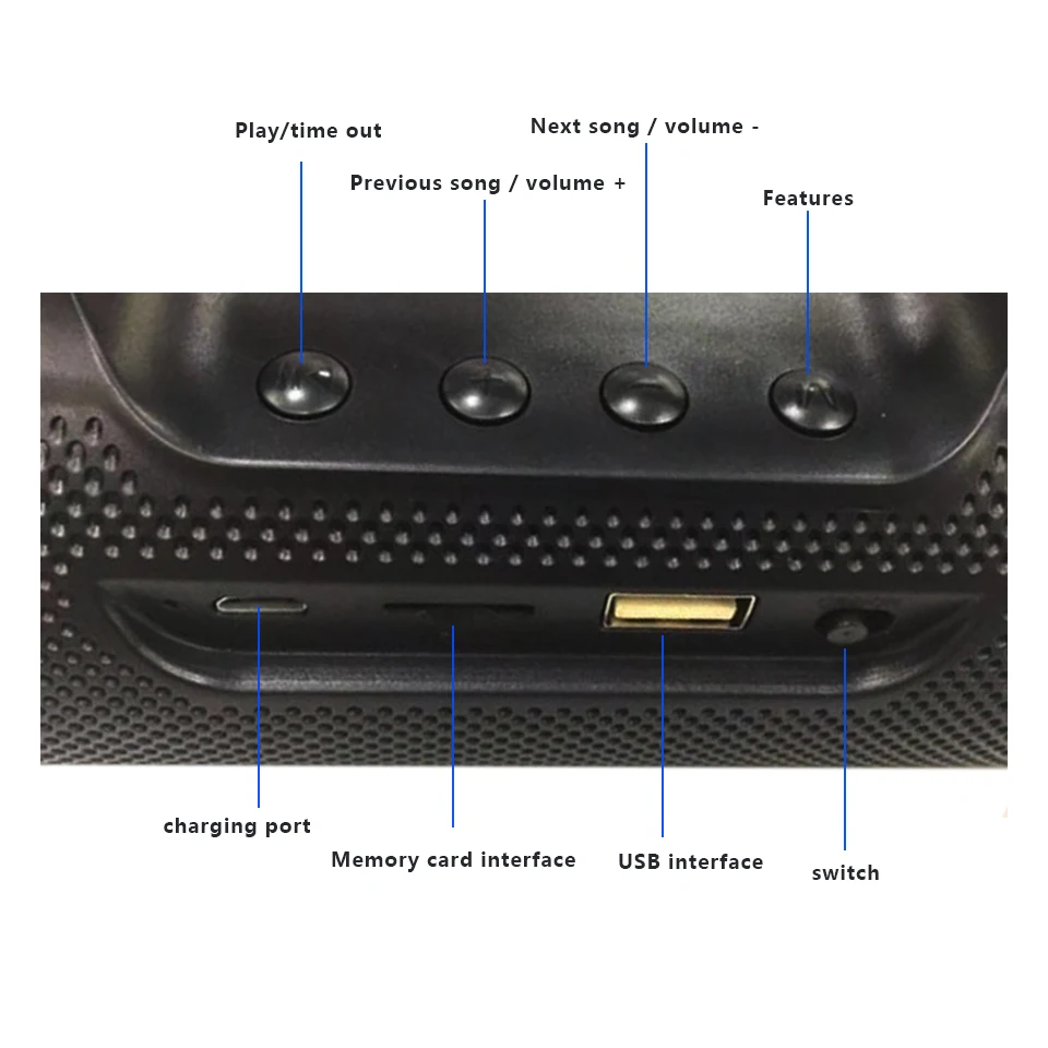 Беспроводной мини Bluetooth динамик портативный сабвуфер Hifi система звука стерео