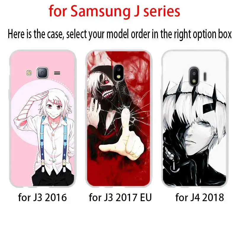 Телефон для Samsung Galaxy J6 J4 Plus J8 J3 J7 2018 J5 j7 2017 2016 j6 Prime чехол Tokyo Ghouls Anime|Бамперы| |