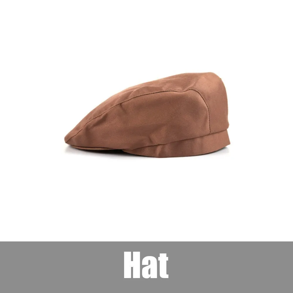 Light brown Hat Высокое качество Женщины Мужчины Холтер шеи регулируемые ремешки карманы кухня готовка анти-грязный Кафе Магазин барбекю Парикмахерская работа фартук - Цвет: Light brown Hat