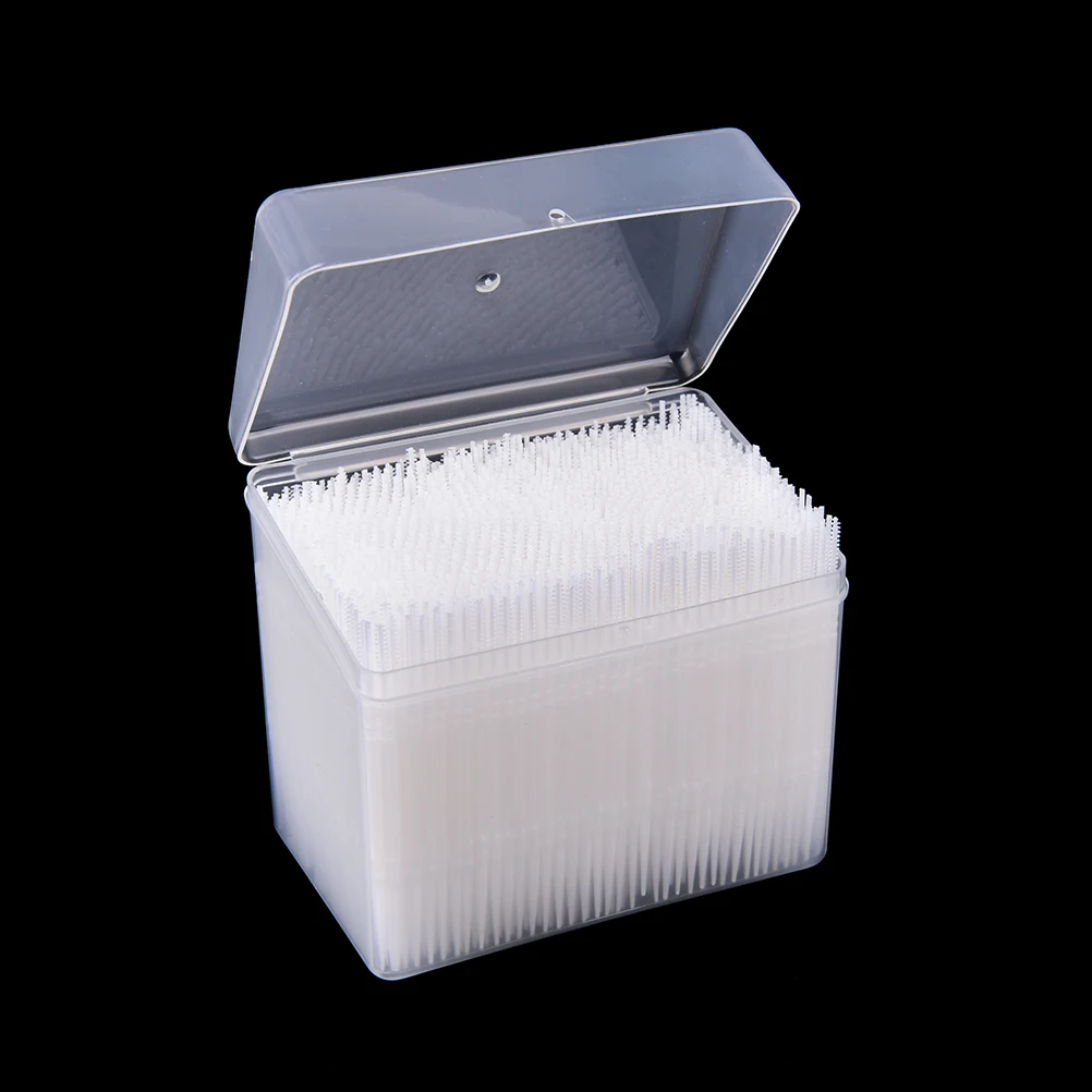 

1 Box=1100pcs 2 Way Interdental Brush Tooth Pick Plastic Dental Picks Oral Hygiene White 6.5cm