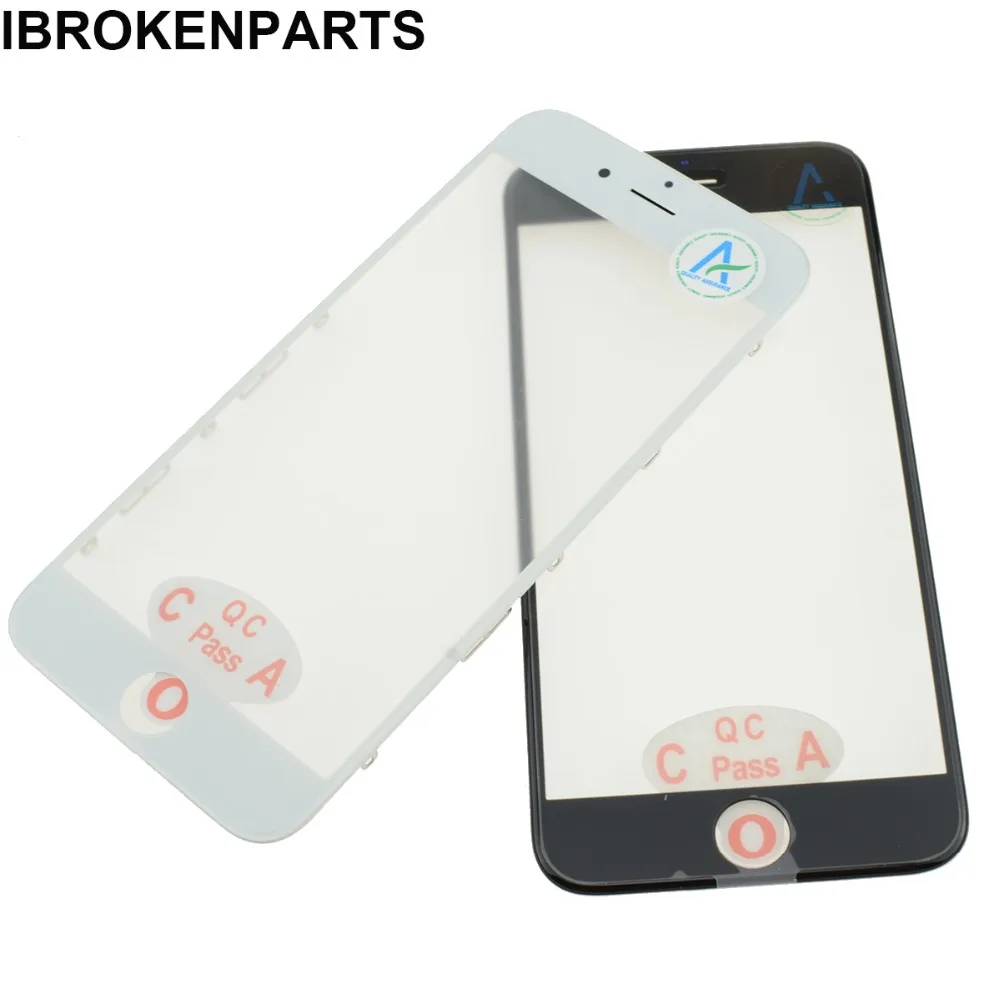 2 шт. Высокое качество без пузырьков для iPhone 8 7 6s 6 plus передняя стеклянная линза +