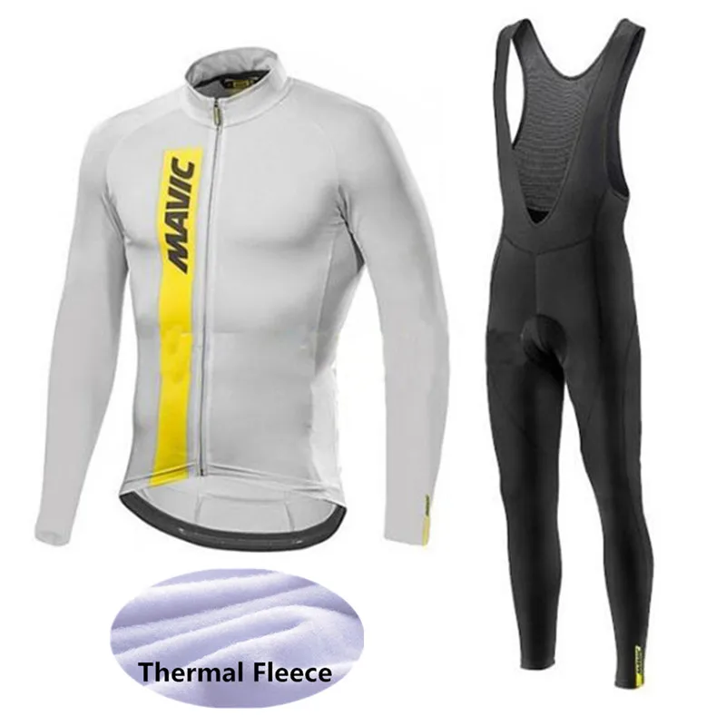 MAVIC мужской зимний термальный флисовый комплект для велоспорта Maillot Ropa Ciclismo