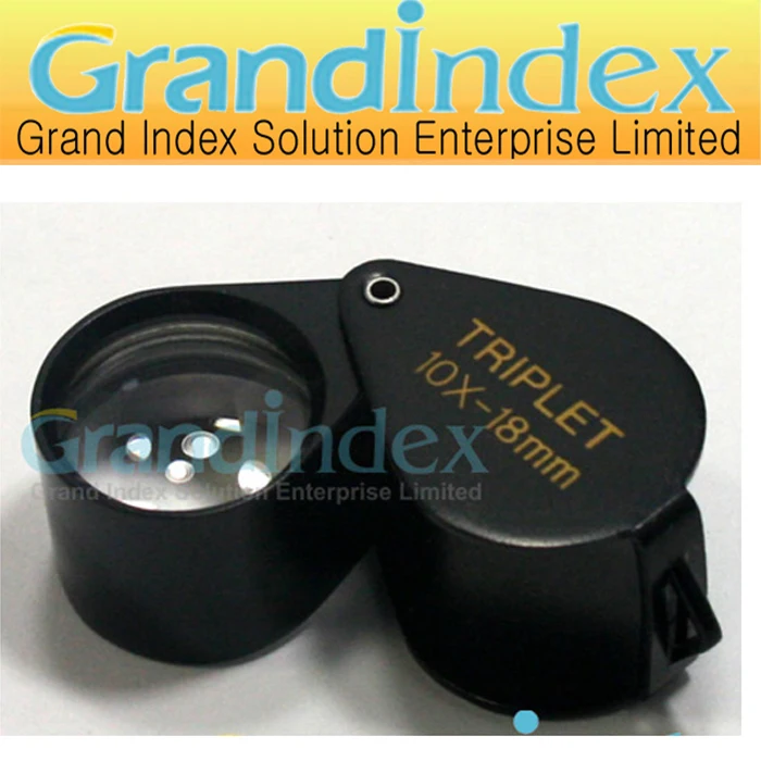 Розничная продажа 10X-18 мм loupe GM-1018B триплет Лупа для jeweller | Инструменты
