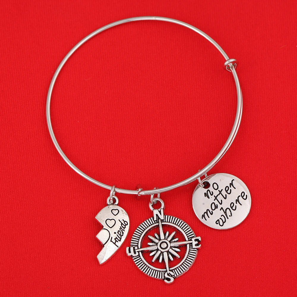 2 шт. независимо от того где строчка дружбы|couple bangles|pendant banglesbangle bracelet |