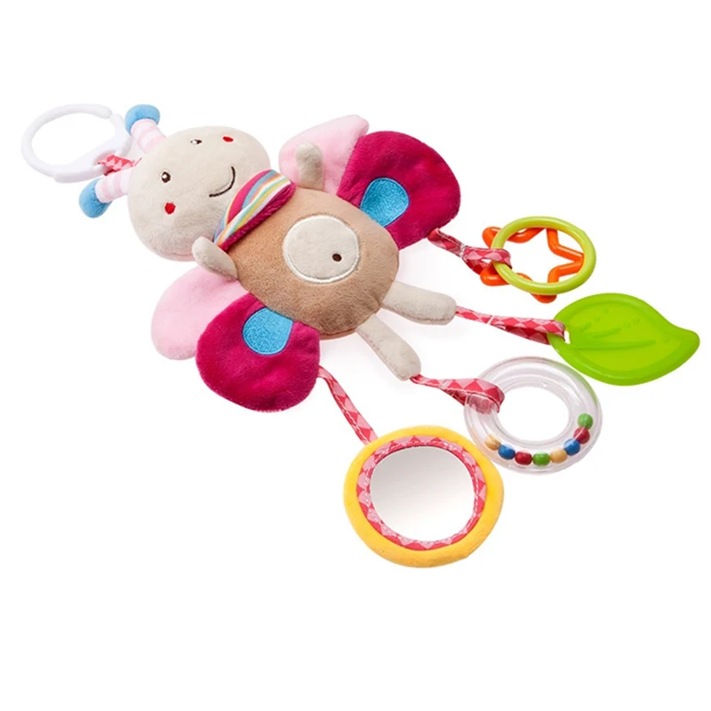 

Newborn Baby Stroller Hanging Toys Bell Bed&Baby Stroller Hanging Bell Toys Baby Plush Theether Soft Rattles