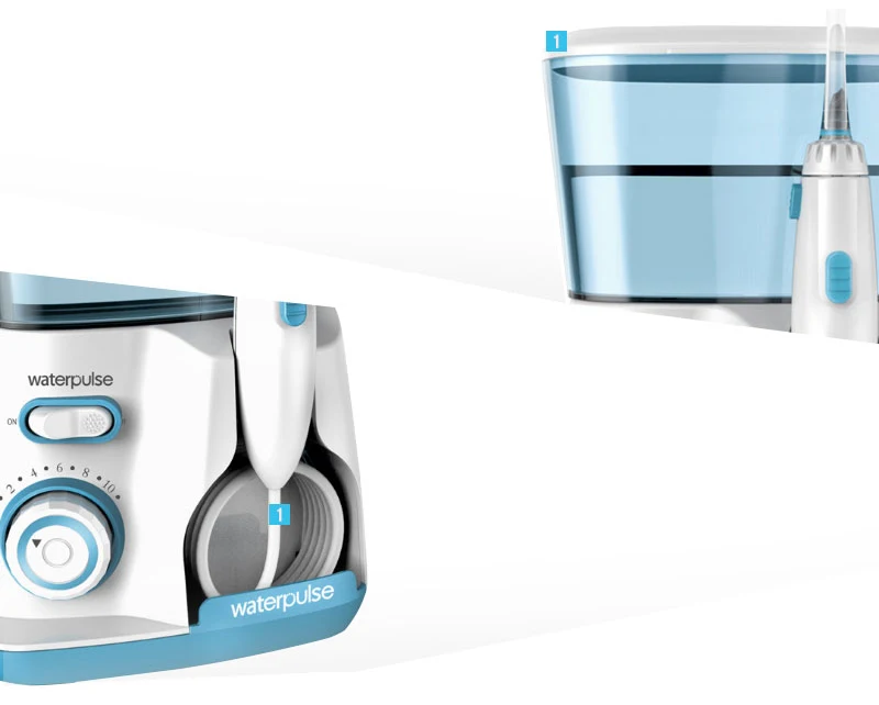 Waterpulse v300 3 цвета Зубная нить Pro Ирригатор для полости рта 800 мл Гигиена полости рта зубные Вышивка Крестом Нить для Семья ежедневно Уход за полостью рта