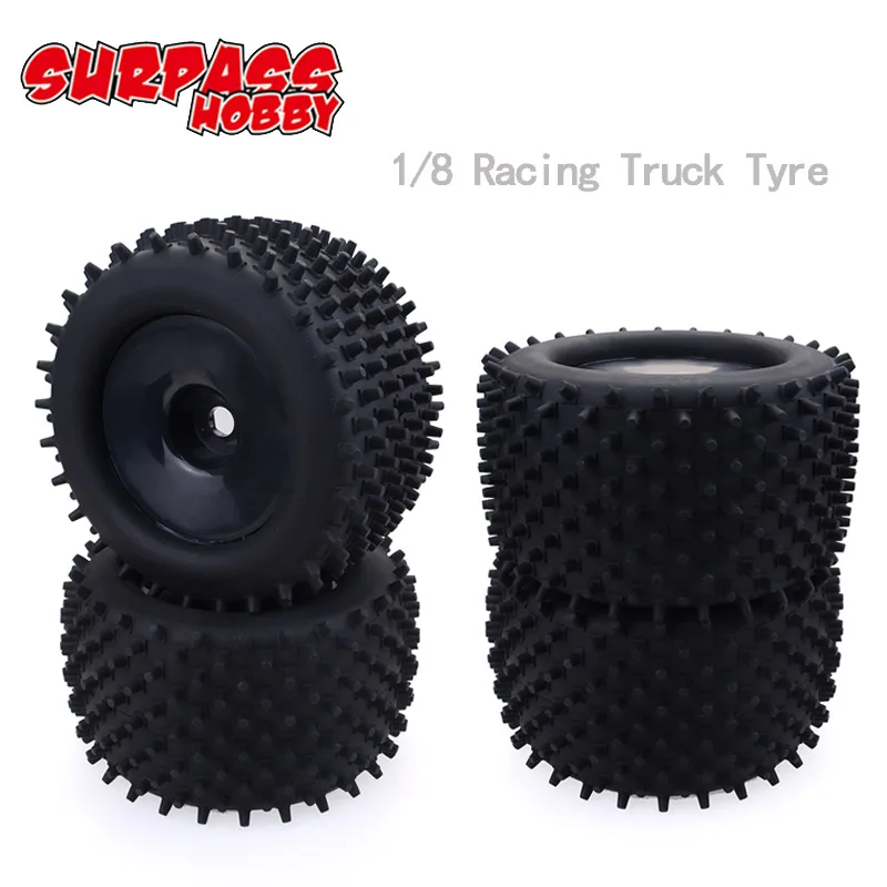 4 шт./2 шт. 17 мм 1/8 колесные и шины для Truggy RC автомобиль HPI Racing GT2 HSP Redcat Axial Truck SURPASS