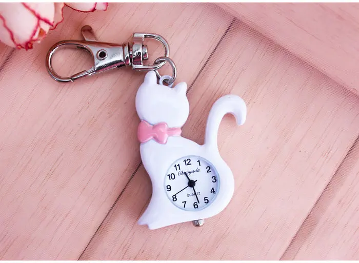 Милые простые модные карманные часы с кошкой для девушек и женщин любимое